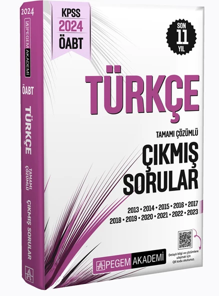 2024 Pegem  KPSS ÖABT Türkçe Tamamı Çözümlü Çıkmış Sorular - 1