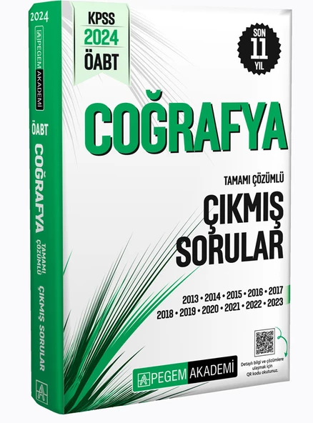 2024 Pegem  KPSS ÖABT Coğrafya Tamamı Çözümlü Çıkmış Sorular - 1