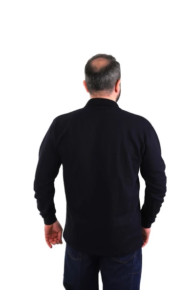 ESER - Polo Yaka Sweatshirt - Cepli - Lacivert - 2