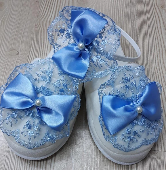 Lohusa Terlik Taç Takımı Fiyonk Taç Mavi - Resim 2