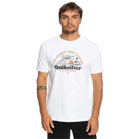 Quiksilver Sunset Wave Beyaz Erkek T-Shirt EQYZT07277-WBB0 - 6