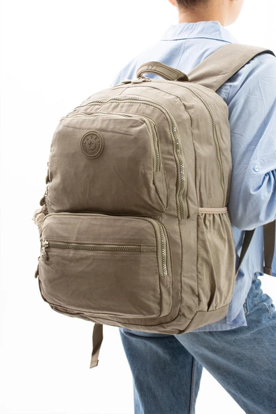 571 collections Ultra Hafif Çok Cepli Sırt Çantası (571-2D) Vizon - Resim 2