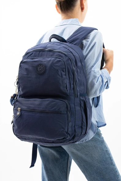 571 collections Ultra Hafif Çok Cepli Sırt Çantası (571-2D) Lacivert - Resim 2
