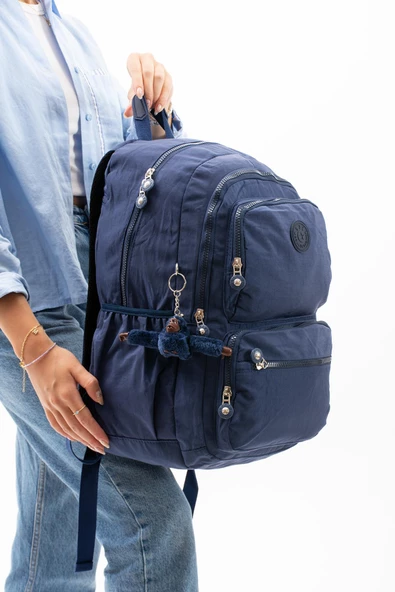 571 collections Ultra Hafif Çok Cepli Sırt Çantası (571-2D) Lacivert - Resim 3