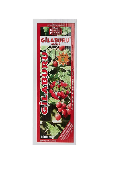 Gilaburu Suyu Nektarı Cam Şişe Şeker İlavesiz 18 x 1000 ml - 5