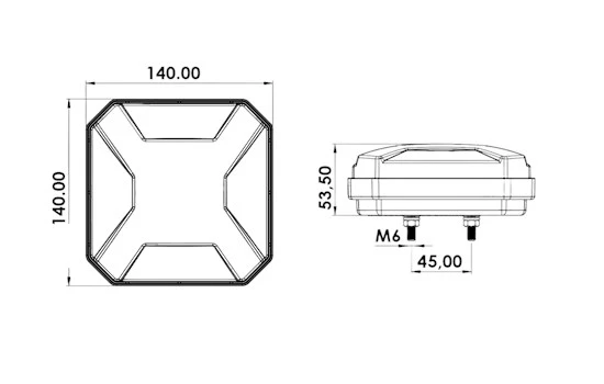 HAMBURGER NEON KARE STOP LAMBASI 4 FONKSYONLU 12-24 VOLT - 3