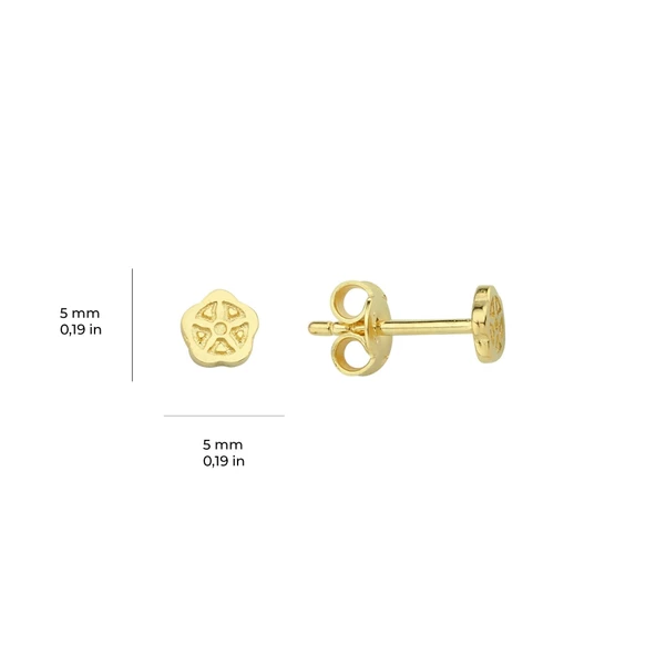 14 Ayar Minik Altın Küpe 0,63 gr - 2