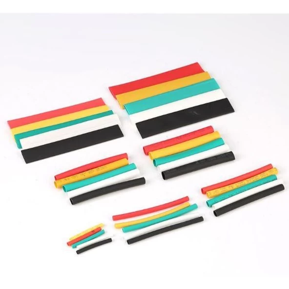 Makaron Seti 140 Adet Kutulu Daralan  Isı Polyolefin Shrink Boru - 3