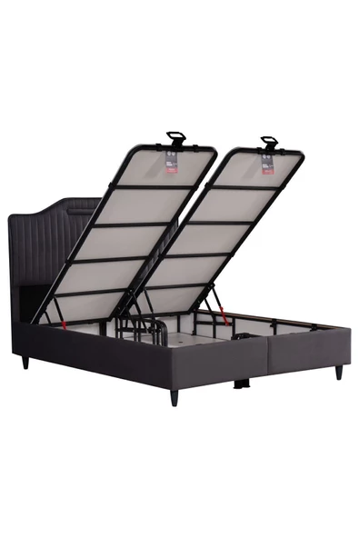 Kilim Mobilya Royal Lux Sandıklı Baza Antrasit (BAŞLIK VE YATAK DAHİL DEĞİLDİR) 180X200 - Resim 5