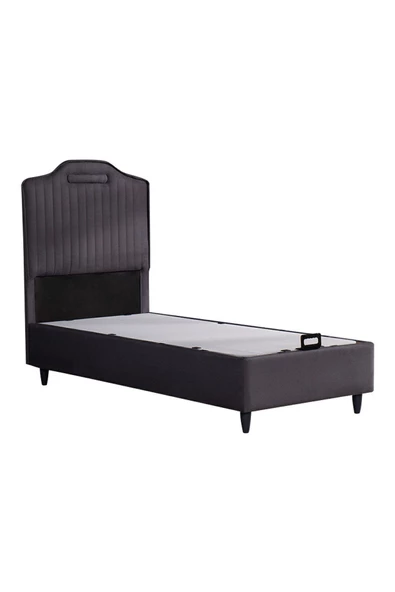 Kilim Mobilya Royal Lux Sandıklı Baza Başlık Seti ANTRASİT (YATAK DAHİL DEĞİLDİR) 90X190 - Resim 3