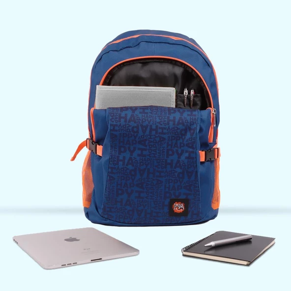Biggdesign Moods Up Happy Laptop Sırt Çantası Lacivert - 5