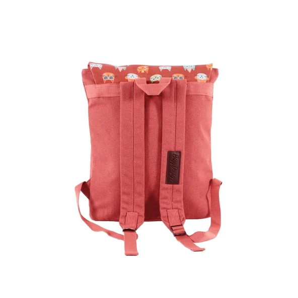 Biggdesign Cats Vintage Laptop Sırt Çantası Pembe - 3
