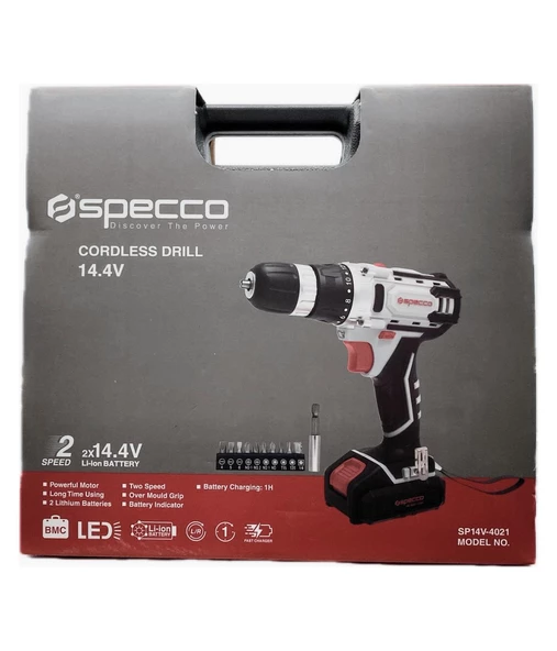 Specco 14.4V Akülü Darbeli Matkap SP14.4V-4021 - 2