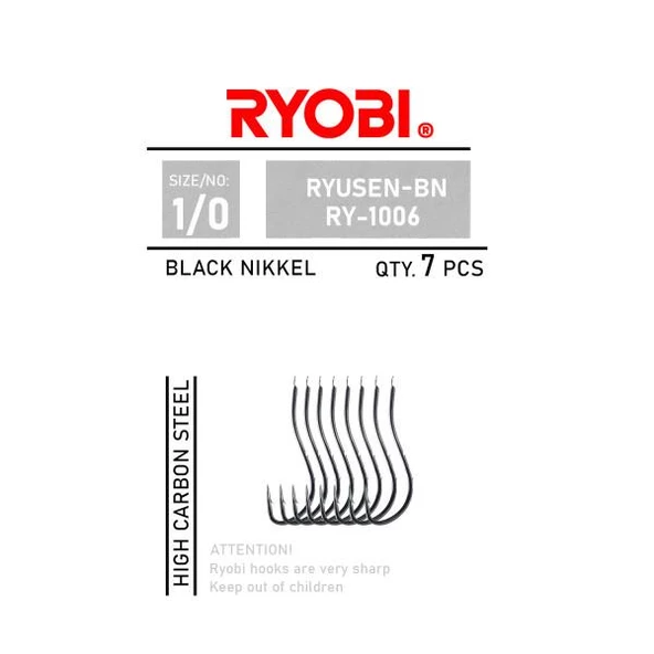 Ryobi Ryusen RY-1006 Black Nickel Olta İğnesi