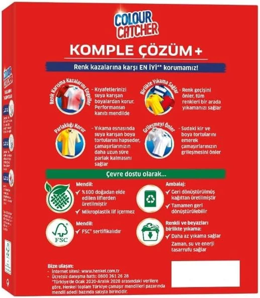 K2r Colour Catcher Renk Koruyucu 20 Mendil - 2