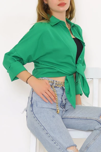 Salaş Gömlek Yeşil1 - 293.1247. - Resim 5