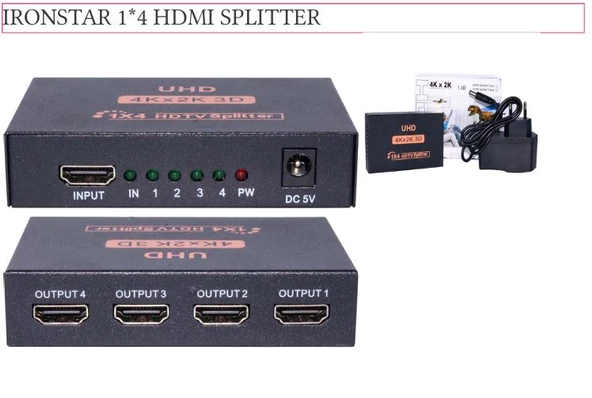 IRONSTAR IRN 04H 1*4 HDMI Splıtter;Class