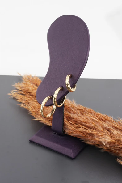 Kadın Basic 3 Boy 3'lü küpe Seti ürün görseli