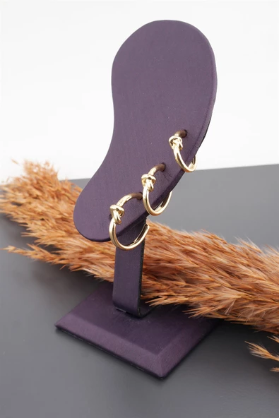 Kadın Basic  3 Boy 3'lü küpe Seti