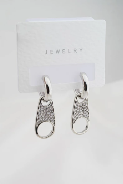 Kadın Altın Kaplama Zirkon Taşlı Küpe