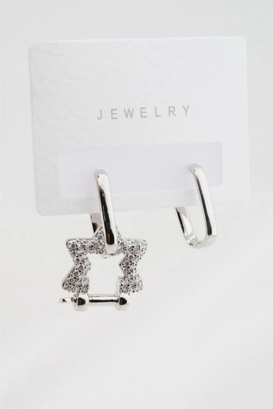 Kadın Altın Kaplama Yıldız Figürlü Küpe ürün görseli