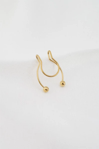 Kadın Sıkıştırmalı Çelik Kıkırdak Küpe