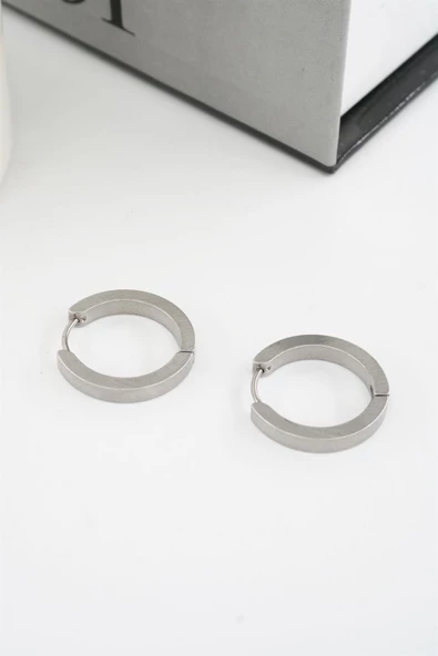 Kadın 316 L Paslanmaz Çelik 2 cm Halka Küpe ürün görseli