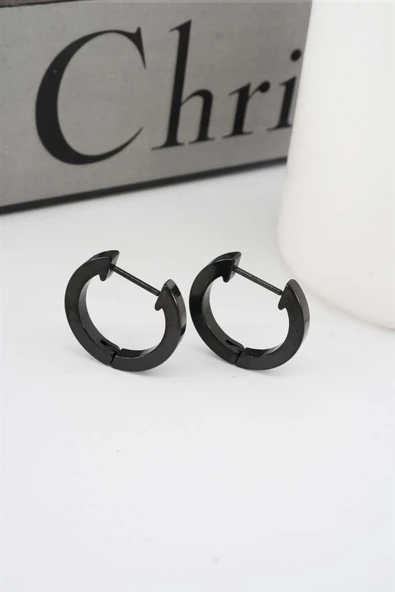 Kadın 316 L Paslanmaz Çelik 2 cm Oval Model Küpe
