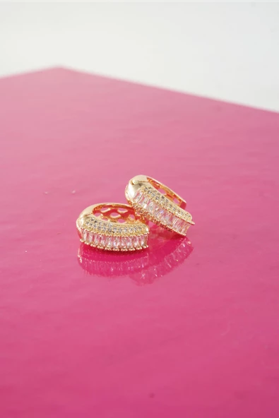 Kadın Vip Seri Baget Zirkon Taşlı Küpe Seti ürün görseli