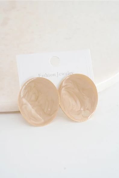 Kadın Vip Seri Mineli Oval Model Küpe Seti ürün görseli