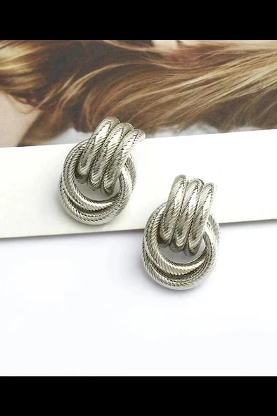 Kadın Vip Seri Özel Tasarım Marka Küpe Seti - Resim 2