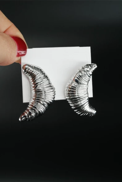 Kadın Vip Seri Özel Tasarım Kruvasan Model Marka Küpe Seti ürün görseli