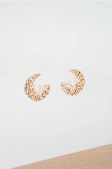 Kadın Vip Seri Baget Zirkon Taşlı  Küpe Seti - Resim 3