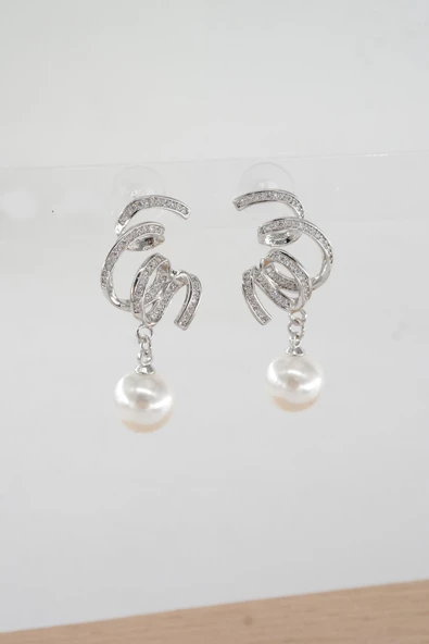 Kadın Vip Seri Baget Zirkon Taşlı  Küpe Seti - Resim 2