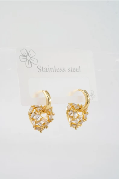 Kadın Vip Seri Özel Tasarım Baget Zirkon Taşlı Küpe Seti ürün görseli