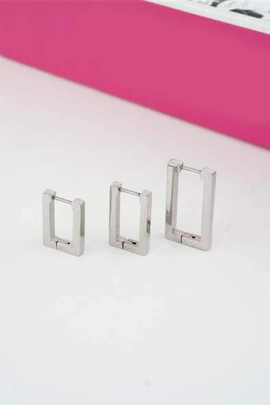 Kadın Vip Seri 316 L Paslanmaz Çelik Didörgen Model 3'lü Küpe Seti ürün görseli