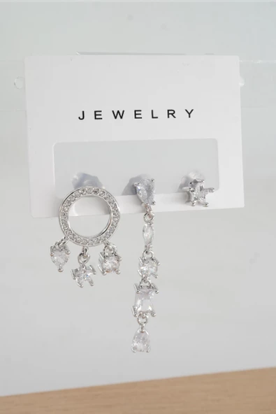 Kadın Vip Seri Anti alerjenik 3'lü Küpe YSX0015 ürün görseli