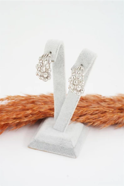 Kadın Özel Tasarım 2 cm Bubble Küpe ürün görseli