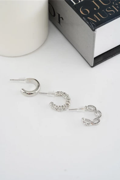 Kadın 3'lü küpe - Resim 2