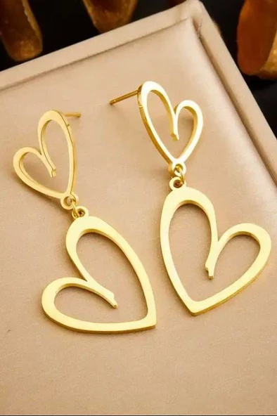 Kadın Özel Tasarım Kalp Figürlü Küpe 002 ürün görseli