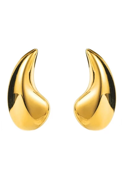 Kadın Özel Tasarım Damla Model 4 cm Küpe - Resim 3