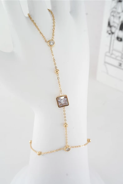 Kadın Vip Seri 316 L Paslanmaz Çelik Baget Zirkon Taşlı Şahmeran   SH007 - Resim 2