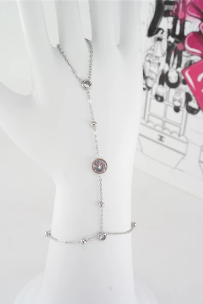 Kadın Vip Seri 316 L Paslanmaz Çelik Baget Zirkon Taşlı Şahmeran   SH009 - Resim 2