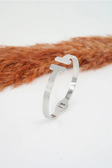 Kadın 316 L Paslanmaz Çelik Anti Alerjenik Çelik Bileklik - Resim 3