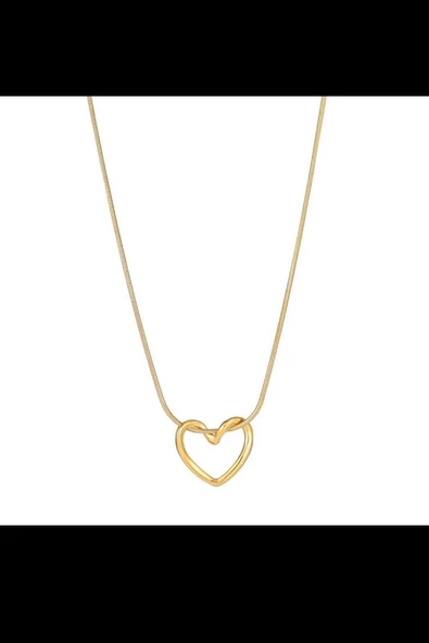 Kadın Vip Seri 316 L Paslanmaz Çelik Kalp Figürlü Kolye Stl1 - Resim 3