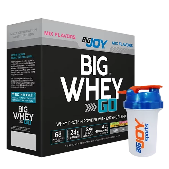 Big Joy Big Whey Go Protein Tozu 2268 Gr 68 Saşe + Hediyer