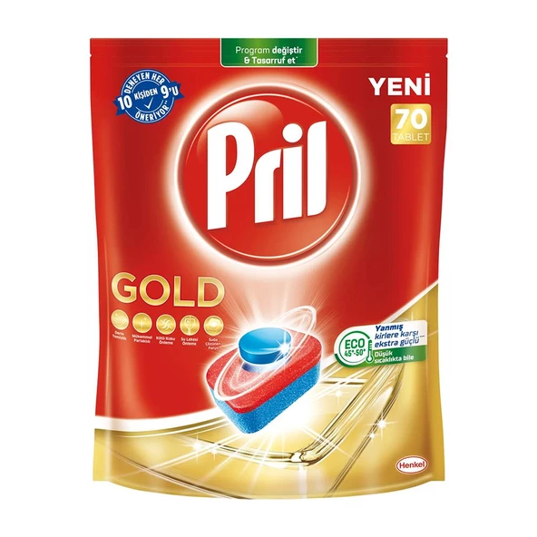 Pril Gold Bulaşık Makinesi Deterjanı 70 Tablet