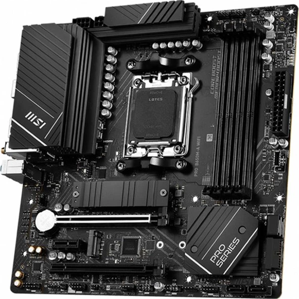 Msı Mb Pro B650M-A Wifi Am5 Ddr5 6400Mhz(Oc) Hdmı Dp M.2 Usb3.2 2.5G Lan Wifi 6E Matx Anakart - 2