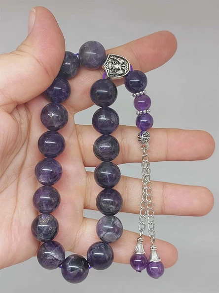Ametist Taşı 17lik Efe Tesbih 12mm (51518)