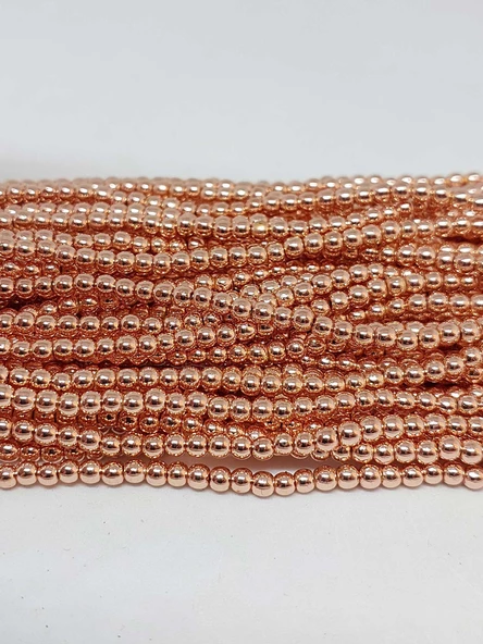 Bileklik Boy Hematit Taşı Yarım Dizi 3mm (35630) (17CM UZUNLUĞUNDADIR) ürün görseli